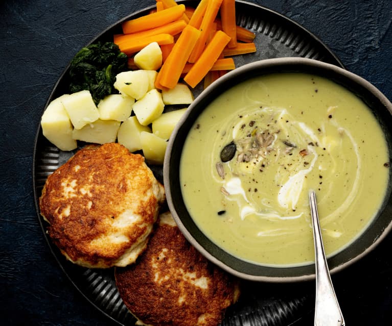 Sopa de verduras al vapor con pollo: receta fácil y saludable