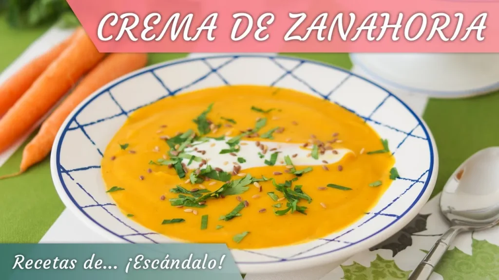 Sopa de zanahoria con jengibre y cúrcuma: receta saludable